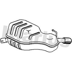 Rear Muffler KLARIUS VO381V OE Ref 9492907