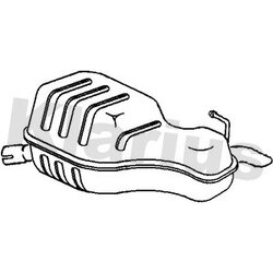 Rear Muffler KLARIUS VO386L OE Ref 9492332