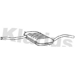 Centre Muffler KLARIUS VO431W OE Ref 31372159