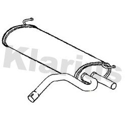 Rear Muffler KLARIUS VO467T OE Ref 31372849