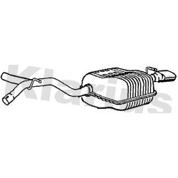 Rear Muffler KLARIUS VO472K OE Ref 31336937