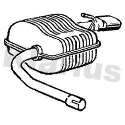 Rear Muffler KLARIUS VO474H OE Ref 30733241