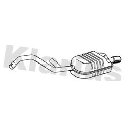 Rear Muffler KLARIUS VO477D OE Ref 31461159