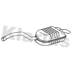Rear Muffler KLARIUS VO480A OE Ref 30792491