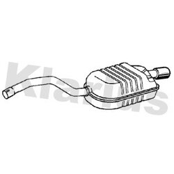 Rear Muffler KLARIUS VO482W OE Ref 31336851