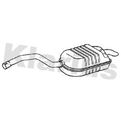 Rear Muffler KLARIUS VO484T OE Ref 31370663
