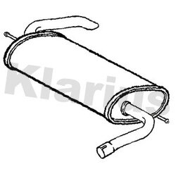 Rear Muffler KLARIUS VO647D OE Ref 30793180