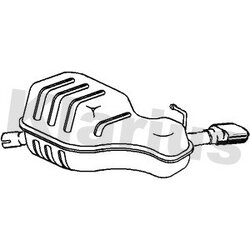 Rear Muffler KLARIUS VO650A OE Ref 30672328