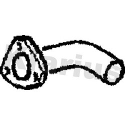 Exhaust Pipe KLARIUS VW117M OE Ref 071251185A