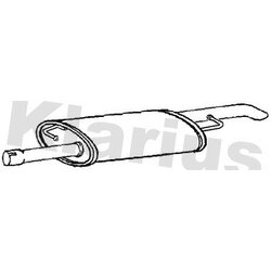 Rear Muffler KLARIUS VW1215T OE Ref 7F0253209C