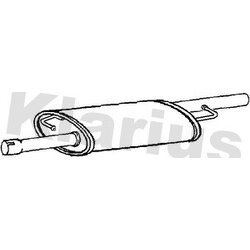 Centre Muffler KLARIUS VW1241E OE Ref 7E0253209F