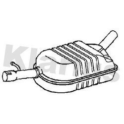 Centre Muffler KLARIUS VW1350V OE Ref 5N0253409H