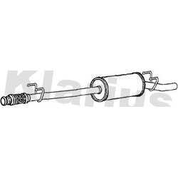 Centre Muffler KLARIUS VW1416X OE Ref 2E0253409R