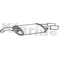 Rear Muffler KLARIUS VW190G OE Ref 191253609AE