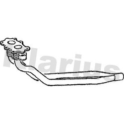 Exhaust Pipe KLARIUS VW195A OE Ref 191253091L