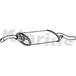 Rear Muffler KLARIUS VW202M OE Ref 191253609P