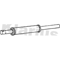 Centre Muffler KLARIUS VW221K OE Ref 191253209N