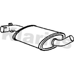 Centre Muffler KLARIUS VW222J OE Ref 165253409A