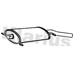 Rear Muffler KLARIUS VW225E OE Ref 155253609J