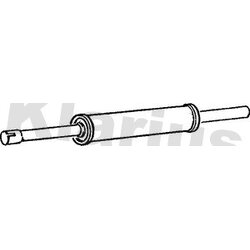 Centre Muffler KLARIUS VW249V OE Ref 1H0253209
