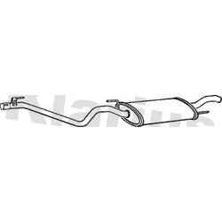 Rear Muffler KLARIUS VW250T OE Ref 1H6253609
