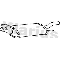 Rear Muffler KLARIUS VW253M OE Ref 1H6253609A