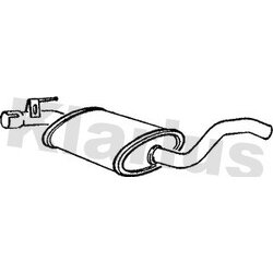 Centre Muffler KLARIUS VW352T OE Ref 1H9253409