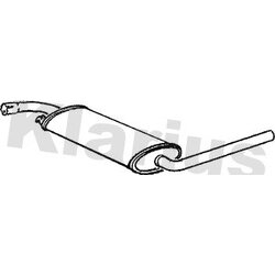 Centre Muffler KLARIUS VW426J OE Ref 017142409C