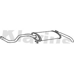 Rear Muffler KLARIUS VW474M OE Ref 6K4142509H