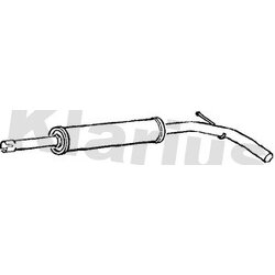 Centre Muffler KLARIUS VW528J OE Ref 6X0253209F