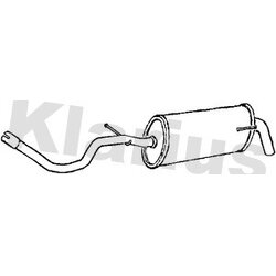 Rear Muffler KLARIUS VW529H OE Ref 6X0253609B