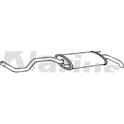 Rear Muffler KLARIUS VW563H OE Ref 6N0253609M