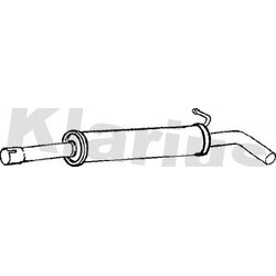 Centre Muffler KLARIUS VW594L OE Ref 6Q0253209C