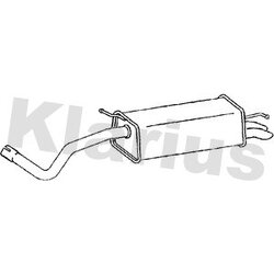 Rear Muffler KLARIUS VW595K OE Ref 6Q6253609AL