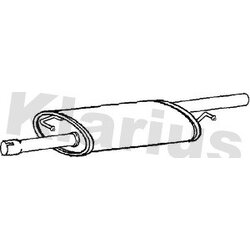 Centre Muffler KLARIUS VW619B OE Ref 7H0253209B