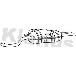 Rear Muffler KLARIUS VW628L OE Ref 1J5253609AF