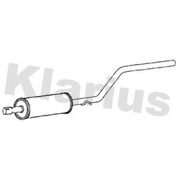 Centre Muffler KLARIUS VW640V OE Ref 2K0253209B