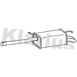 Rear Muffler KLARIUS VW675T OE Ref 2K0253609P