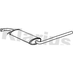 Centre Muffler KLARIUS VW689X OE Ref 074253409AS