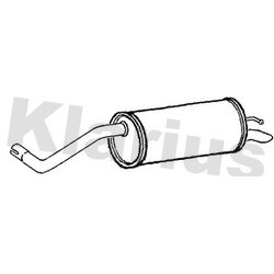 Rear Muffler KLARIUS VW697K OE Ref 5Z6253609C