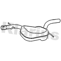 Centre Muffler KLARIUS VW711P OE Ref 1K0253209CF