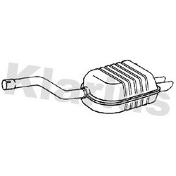 Rear Muffler KLARIUS VW712M OE Ref 1K5253609L