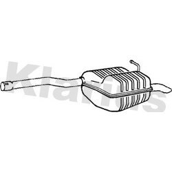 Rear Muffler KLARIUS VW714K OE Ref 1K5253609J