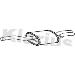 Rear Muffler KLARIUS VW758W OE Ref 3C0253609P