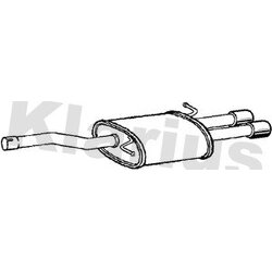 Rear Muffler KLARIUS VW759V OE Ref 3C0253609AJ
