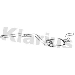 Centre Muffler KLARIUS VW774X OE Ref 3C0253409BK