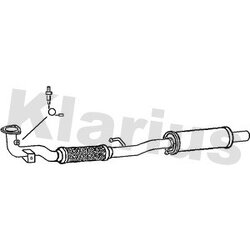 Centre Muffler KLARIUS VW810V OE Ref 6Q0253091T