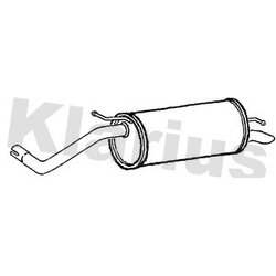 Rear Muffler KLARIUS VW812Q OE Ref 6Q6253609BQ