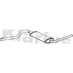 Centre Muffler KLARIUS VW813P OE Ref 028253409H