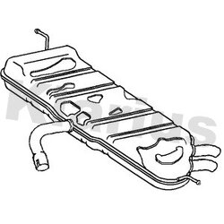 Rear Muffler KLARIUS VW837E OE Ref 1T0253609AP
